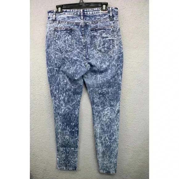 Judy Blue High Waist Acid Wash Skinny Jeans Size 2X-Stretch - Picture 5 of 7